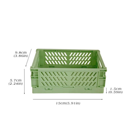 Mr. Paper Stackable Stationery Holder - Foldable Plastic Desktop Organizer for School & Office Supplies