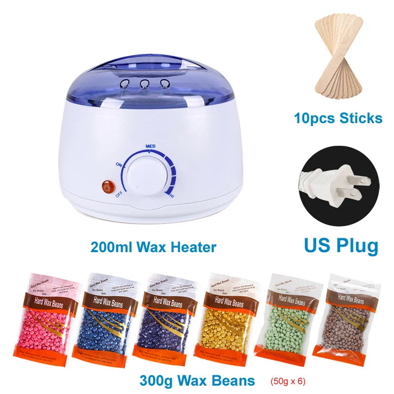 200/500ml Electric Wax Heater – Hot Paraffin Pot for Hair Removal & Waxing