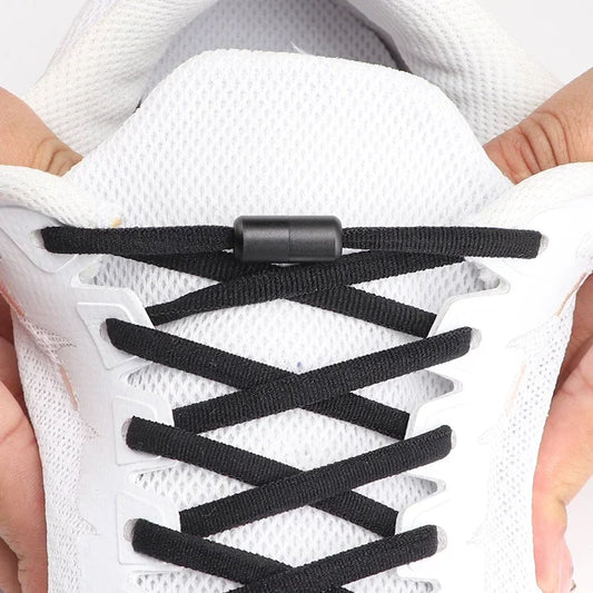 New Colorful Elastic No-Tie Shoelaces – Round Sneakers Laces for Kids & Adults