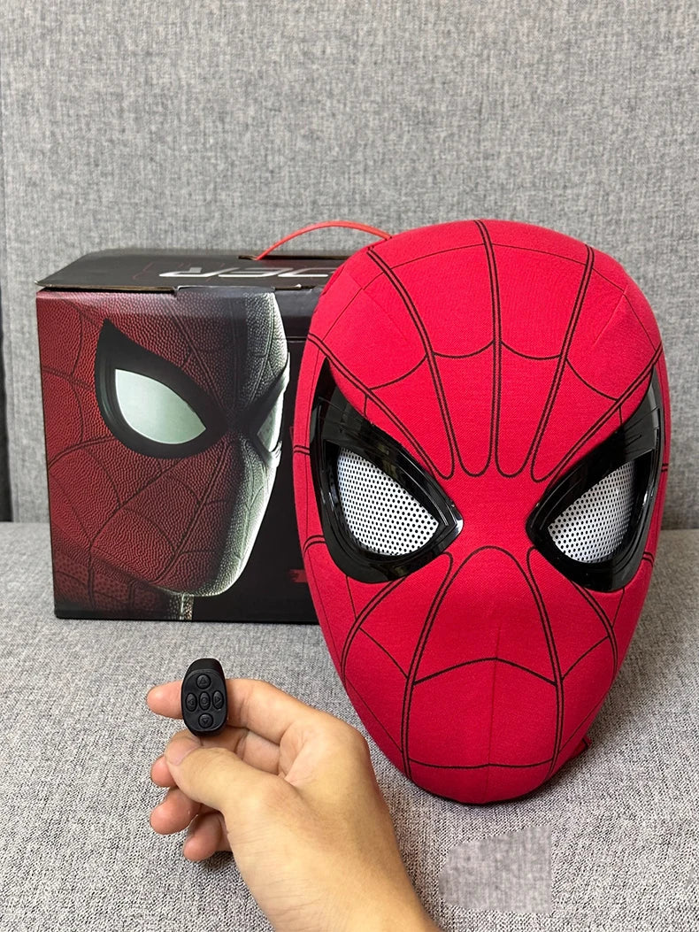 Spider-Man: No Way Home Luxury Helmet with Rechargeable Remote - Movable Eyes Cosplay Mask Decoration Gift Toy