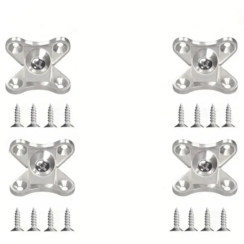 Zinc Alloy Butterfly Corner Brackets - Removable Plank Connectors with Screws