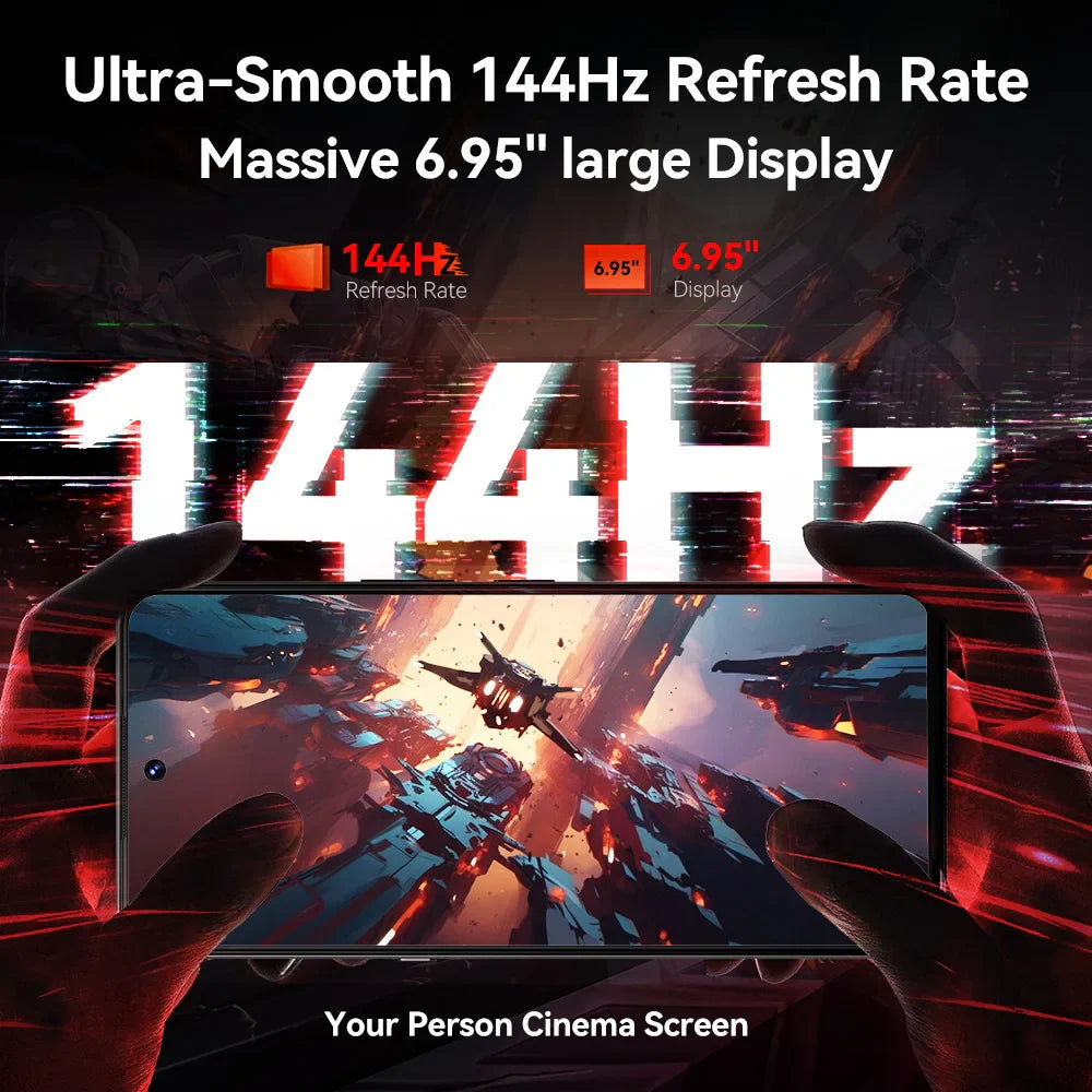 [World Premiere] CUBOT MAX 5 - 5G Android Smartphone | Dimensity 8200, 6.95'' 144Hz Large Screen, 24GB RAM + 256GB Storage | Gaming Phone