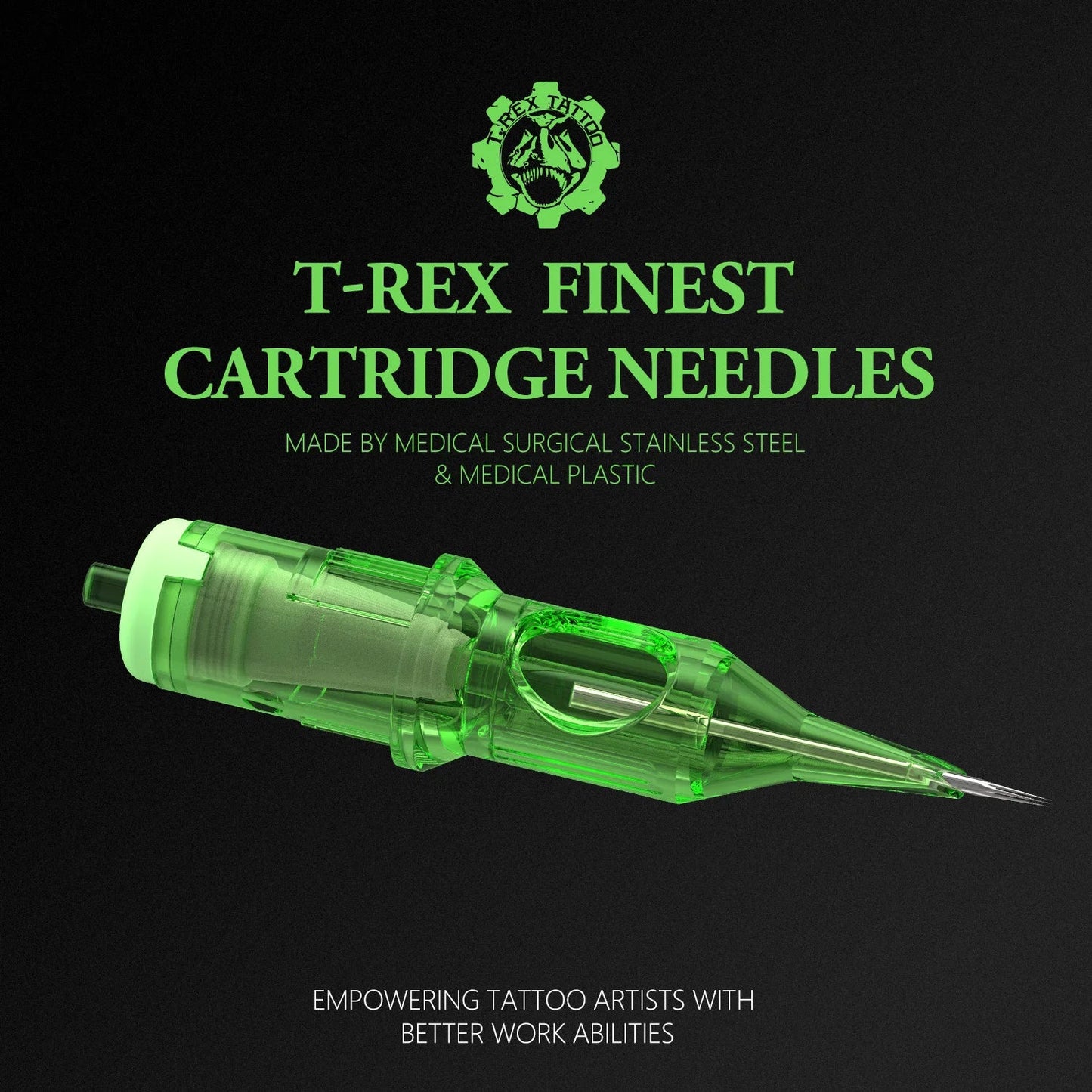 T-Rex 20PCS Tattoo Cartridge Needles - Disposable RL & RM 0.35MM Ink Cartridges for Tattoo Machines