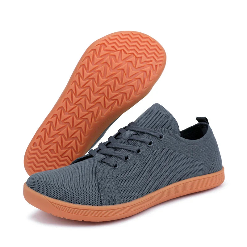 Wide Toe Barefoot Shoes for Men & Women – Minimalist Walking Sneakers with Zero Drop Sole & Breathable Mesh