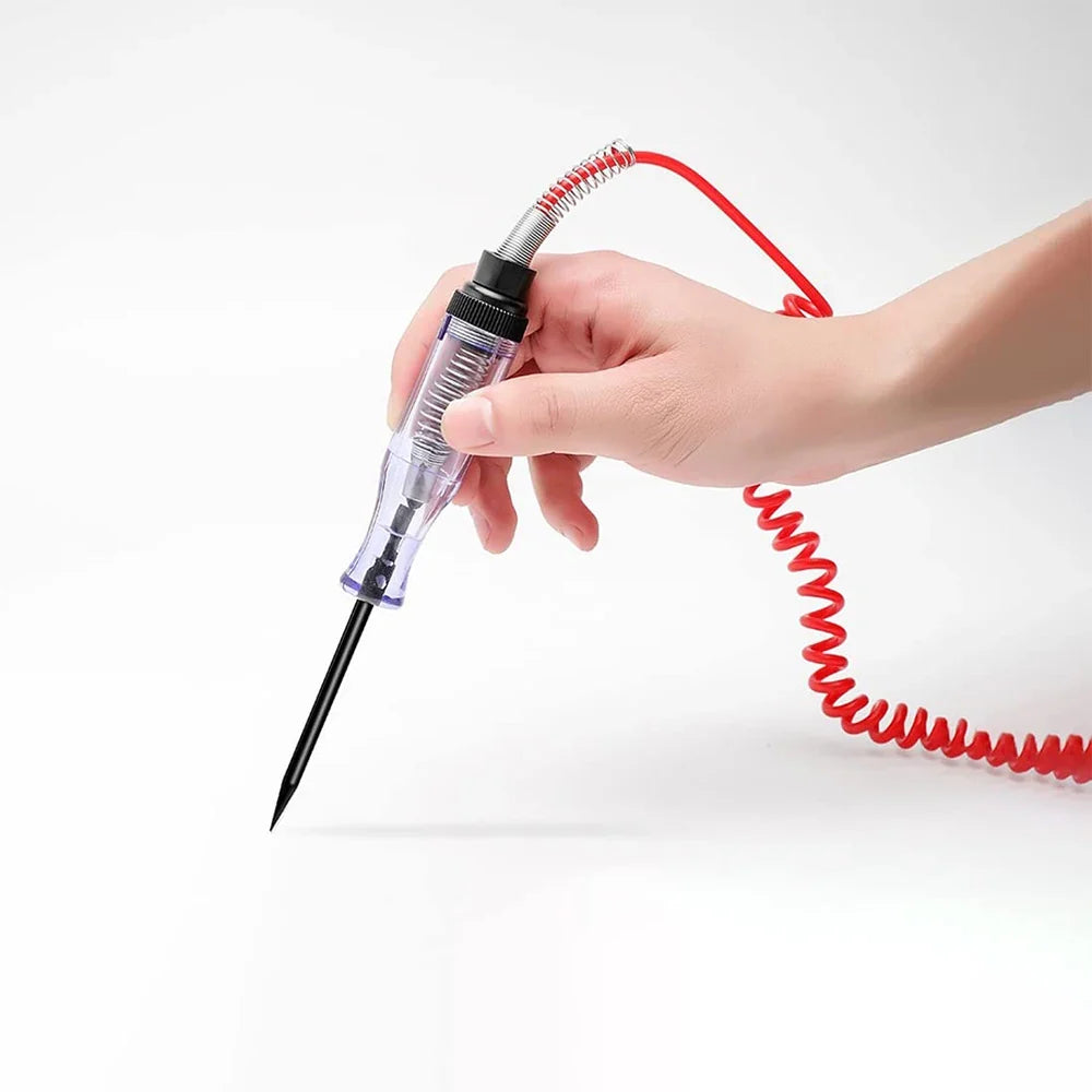 Automotive Circuit Tester Pen - DC 6V 12V 24V Electrical Test Probe for Cars & Motorcycles