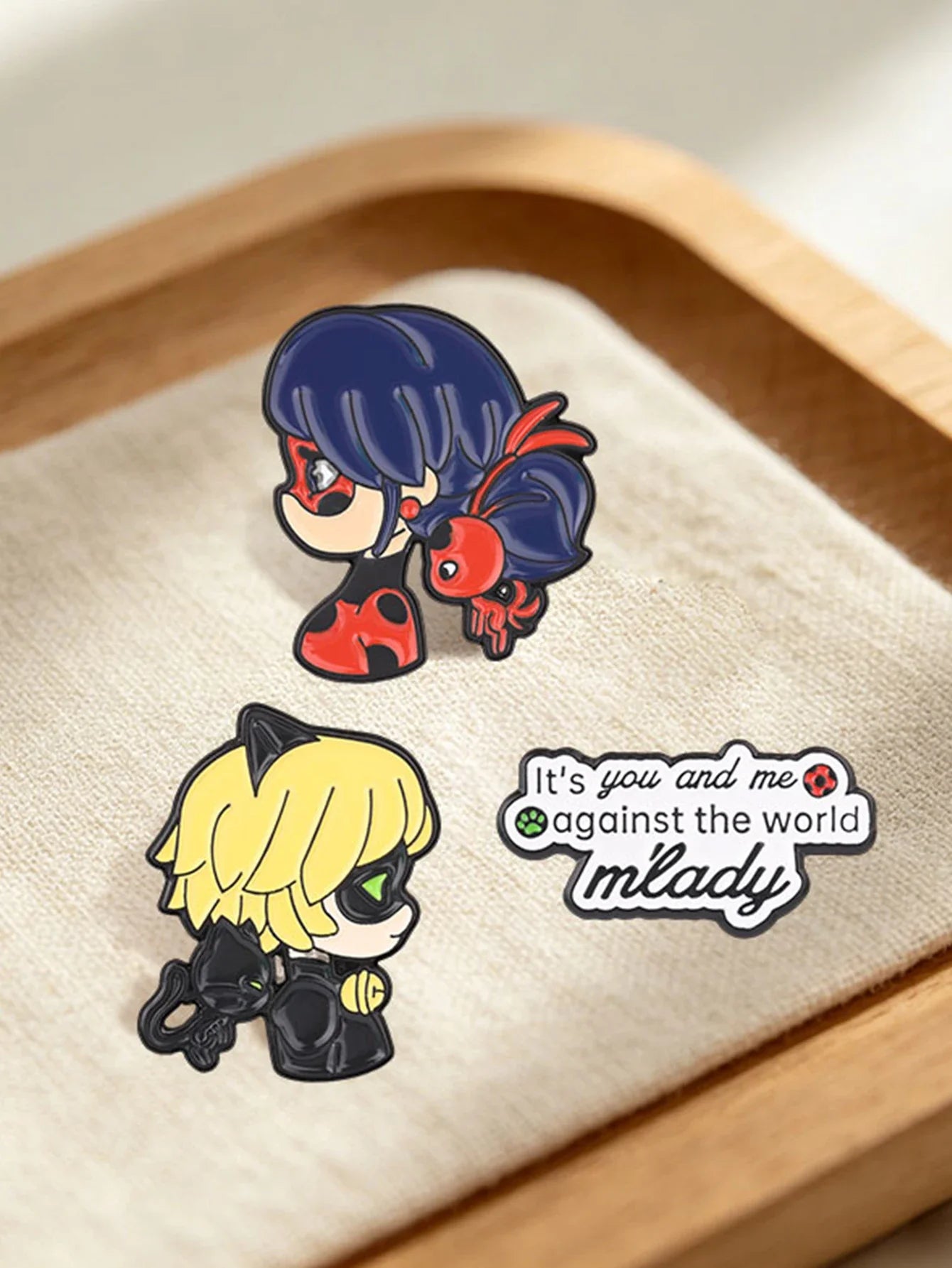 3PCS Black Cat Brooches - Cute Anime-Inspired Pins for Clothes, Backpacks & Hats, Couple Accessories