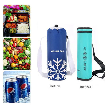 Waterproof Thermal Bottle Cover Bag - Portable Insulated Cooler Sleeve for Outdoor Sports & Travel Water Bottles