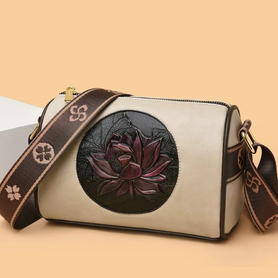 Luxury Women’s Leather Handbag – Large Capacity Shoulder & Crossbody Designer Bag