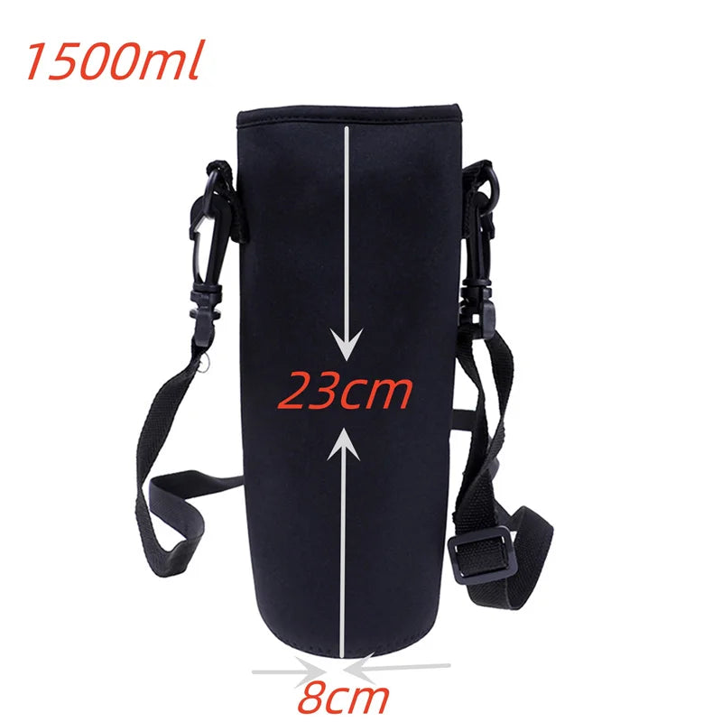 Sports Water Bottle Insulated Sleeve - 750ML/1000ML/1500ML Neoprene Pouch Holder for Travel & Outdoor Bottles