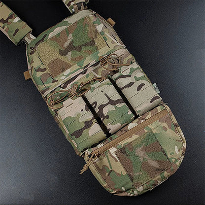 Outdoor Tactical JPC/CPC Vest – Large FC Sub-Pouch with Expanded Lower Belly MOLLE Tactical Chest Pouch