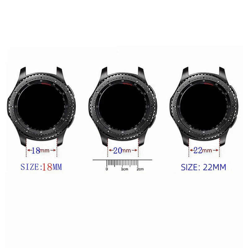 Braided Loop Watch Band – 18/20/22mm Parachute Style Strap for Garmin Venu/3/3S, Forerunner 265/265S/645, Samsung & Huawei GT Watches