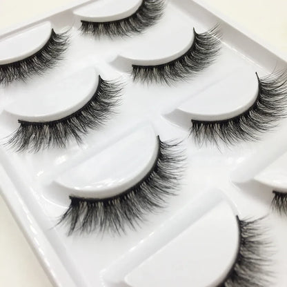 38 Styles 5 Pairs 3D Mink False Eyelashes – Natural Fake Lashes Makeup Beauty Tools