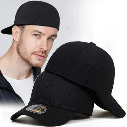Men's Baseball Cap - Breathable Mesh Fitted Trucker Hat for Outdoor Sports & Sun Protection