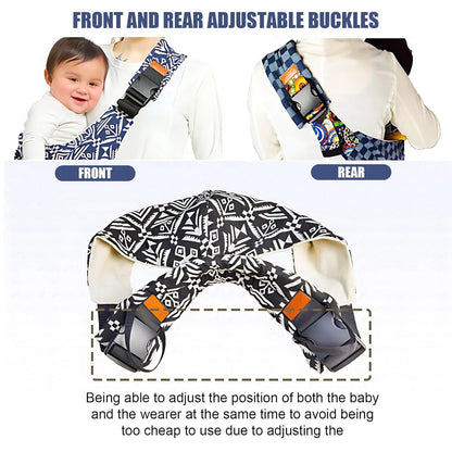Portable Baby Carrier Wrap - Adjustable Shoulder Sling for Infants & Toddlers with Multifunctional Strap