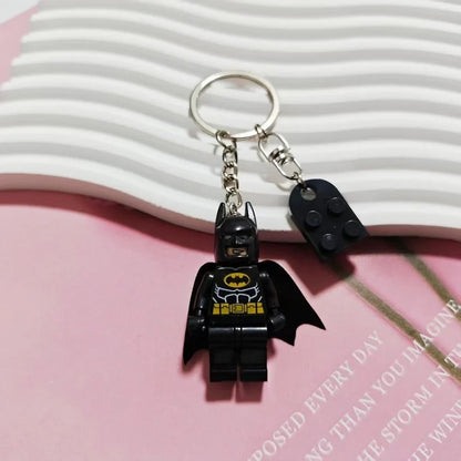 3D Fairy Star Bat Magnetic Keychain - Pink & Black Y2K Bow Key Ring Backpack Pendant Couple Gift