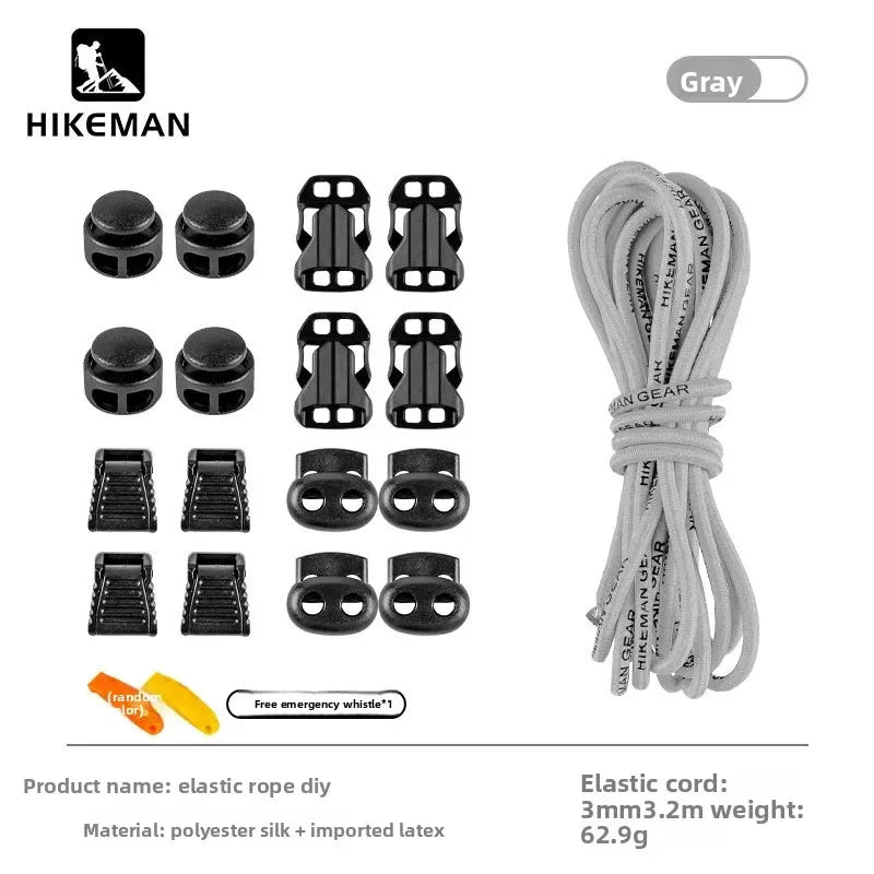 HIKEMAN Adjustable Backpack Expansion Strap - Elastic Buckle Fastener for Outdoor Hiking, Camping & Gear Attachment