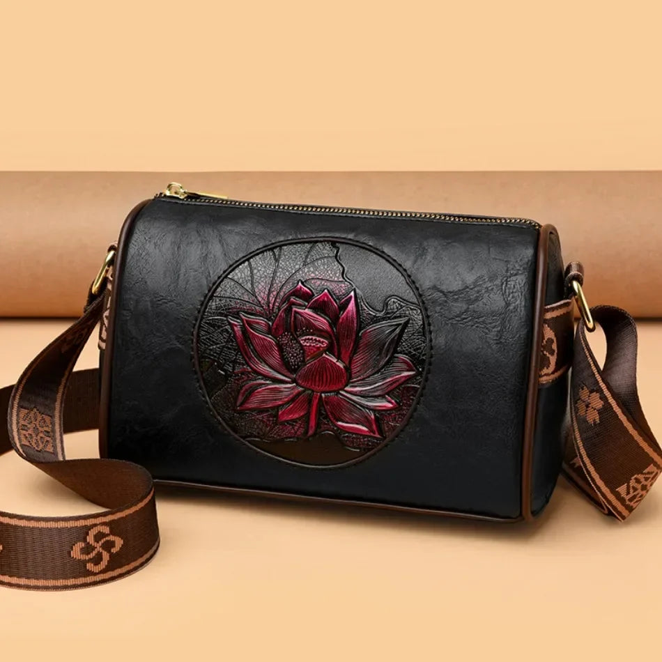 Luxury Women’s Leather Handbag – Large Capacity Shoulder & Crossbody Designer Bag