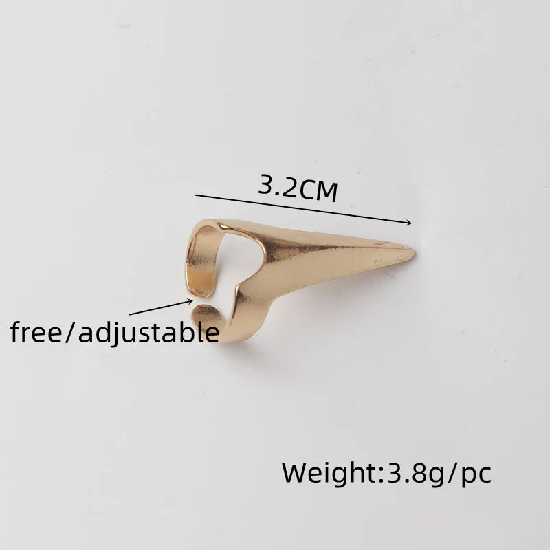 10pcs Retro Punk Gothic Claw Rings – Adjustable Talon Finger Spike Jewelry for Rock, Party, and Cosplay Gift