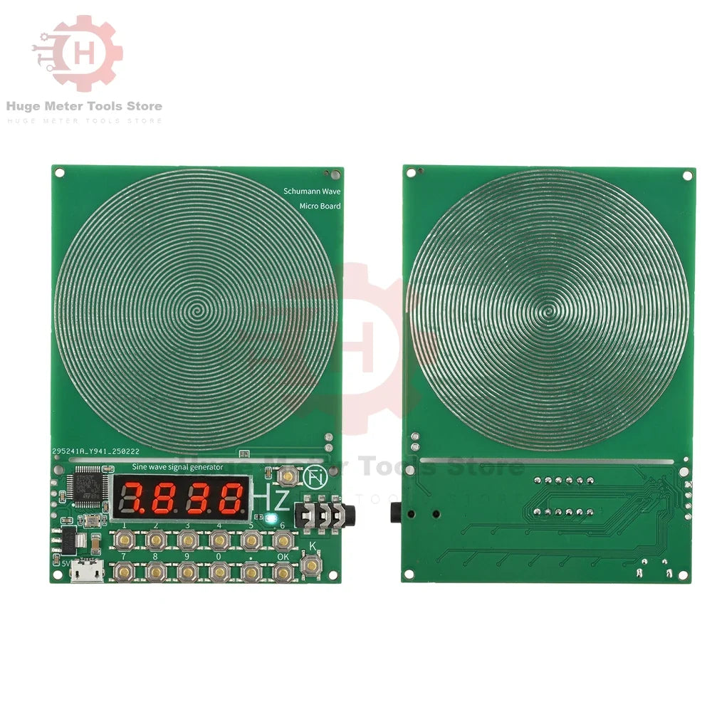 Schumann Wave Signal Generator - DC 5V Adjustable Frequency Sine Wave Generator with Micro USB Interface
