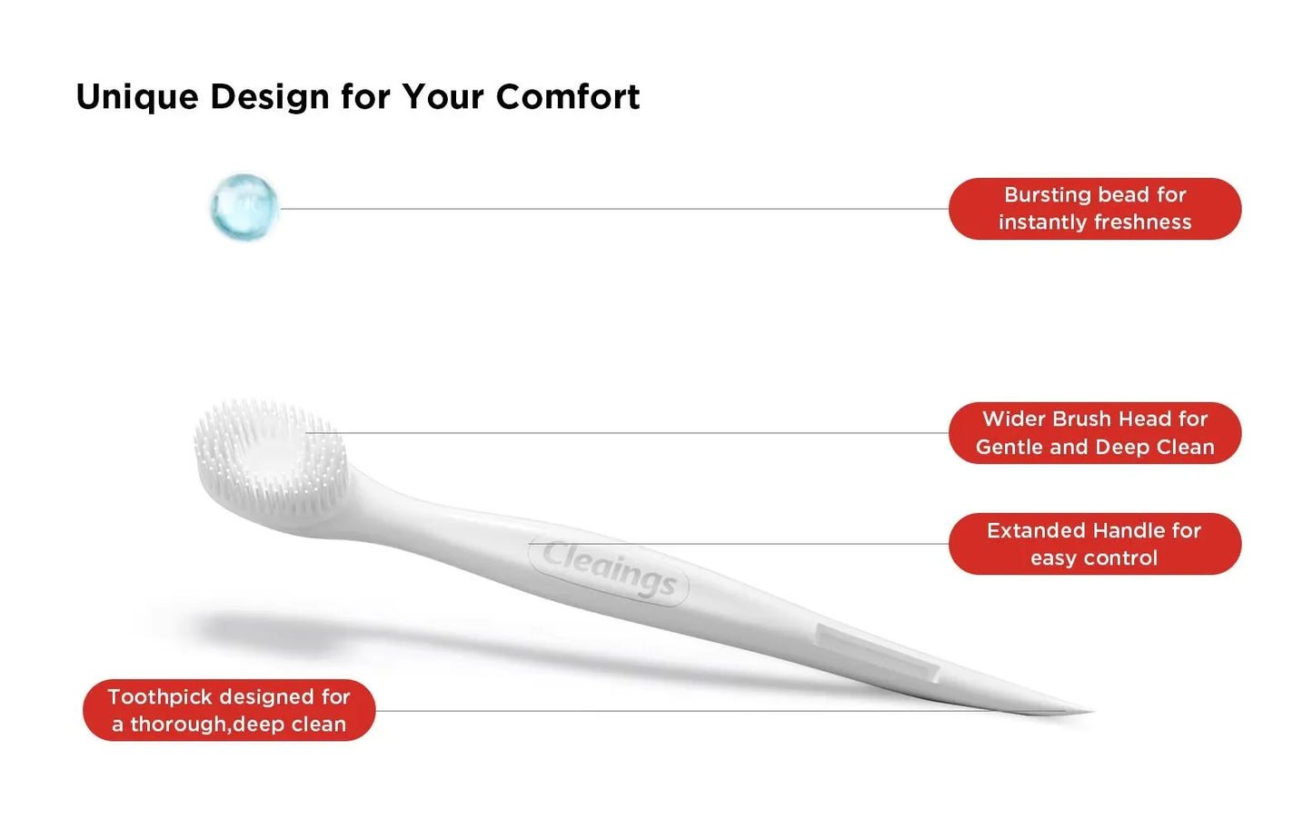 8PCS Portable Mini Toothbrush Bags - No Water Instant Oral Cleaning Kit for Travel, Camping and Outdoor Use