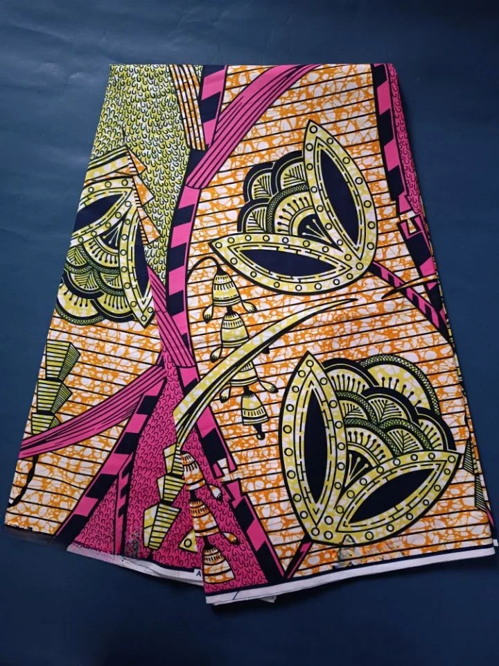High Quality African Wax Print Fabric - 100% Cotton Soft Ankara Real Wax Fashion Material