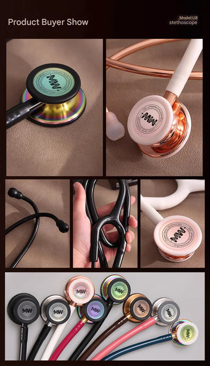 Professional Double-Sided Stethoscope — Medical Cardiology Stethoscope for Doctors and Nurses, Portable Medical Equipment