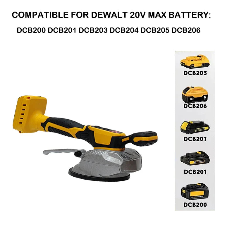 High-Capacity Tile Tiling Machine — 8-Position Adjustable Vibrating Tile Laying Tool for Wall & Floor — DeWalt 18V Compatible (Battery Not Included)