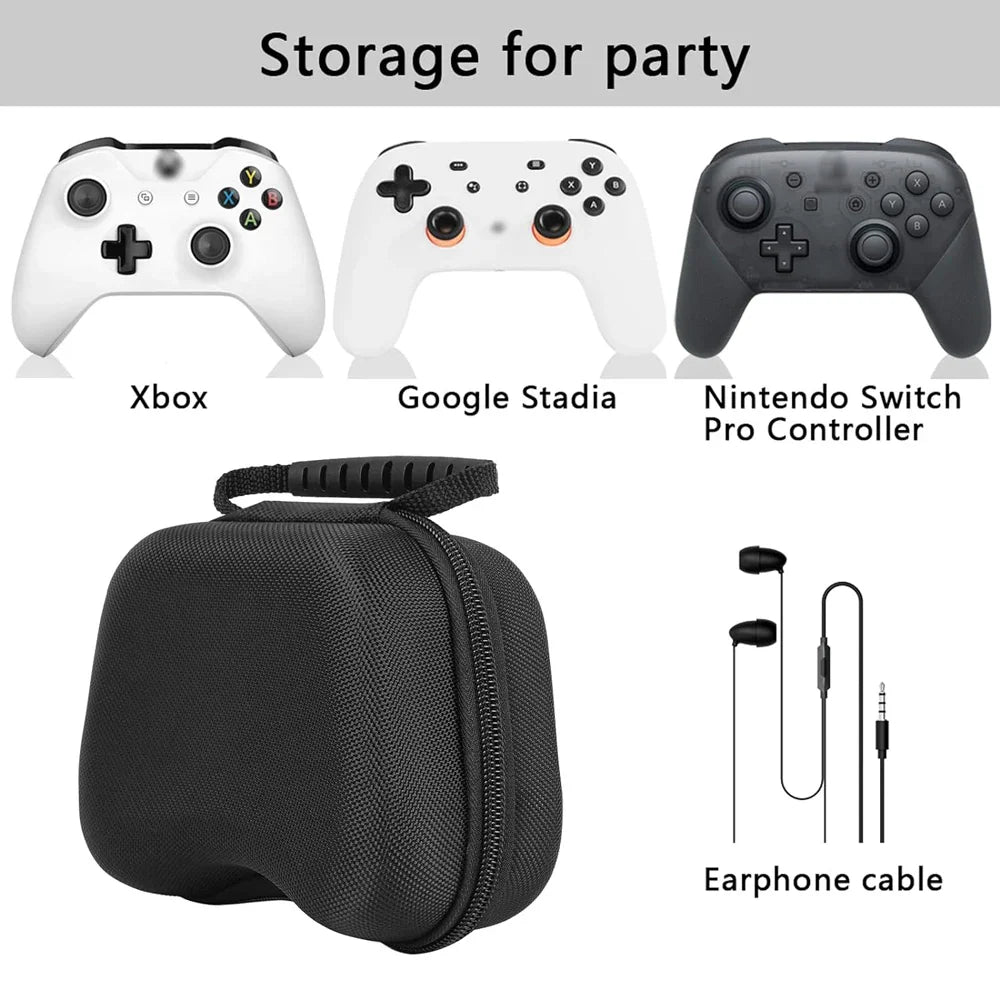 Hard Protective Controller Case – Travel Carrying Bag for Nintendo Switch Pro, PS5, PS4 & Xbox Controllers