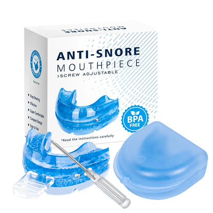 Adjustable Anti-Snoring Mouth Guard – Sleep Aid Mouthpiece for Bruxism, Anti-Apnea & Snoring Relief