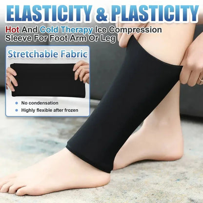 Gel Ice Sleeve — Reusable Hot & Cold Pack for Elbow, Knee, Ankle & Hand