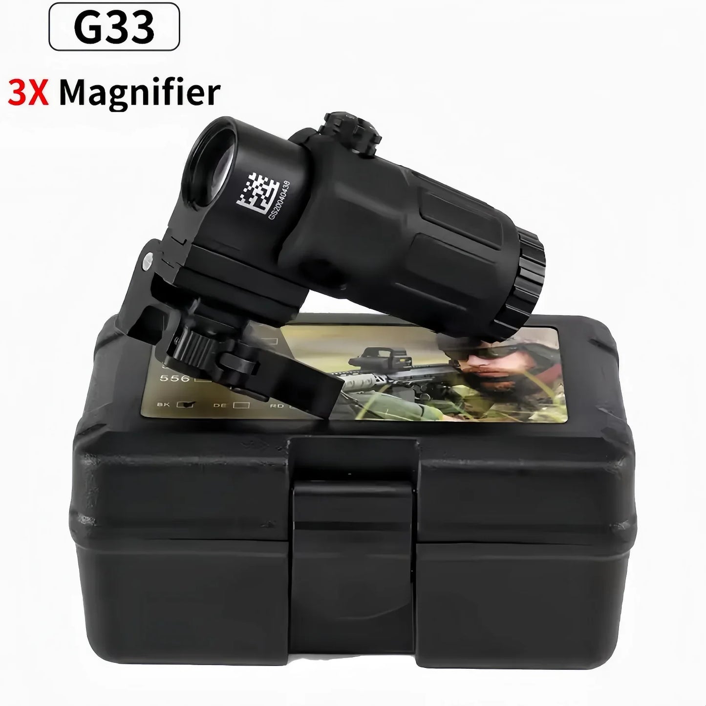 Tactical Magnifier Scope - G33/G43/G45 3X 5X Flip Mount Sight Accessory for Airsoft & Hunting