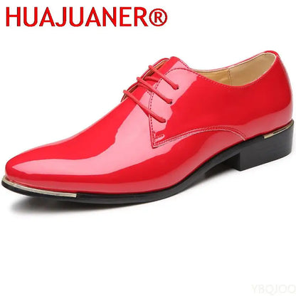 Men's Patent Leather Dress Shoes - Soft Formal Wedding Shoes Size 38-48