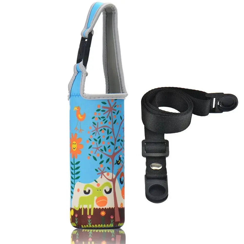 Universal Water Bottle Cooler Bag - Insulated High Capacity Pouch for Outdoor Travel, Camping & Hiking