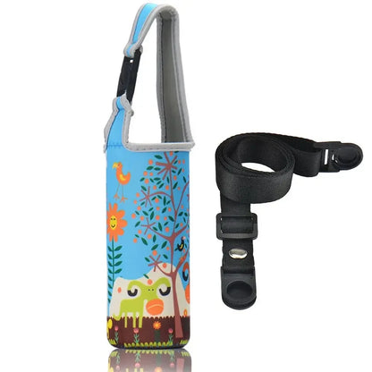 Universal Water Bottle Cooler Bag - Insulated High Capacity Pouch for Outdoor Travel, Camping & Hiking