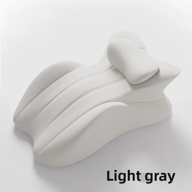 Multi-Positional Wedge Pillow - Memory Foam Ergonomic Prone Bed Pillow with Removable Cover