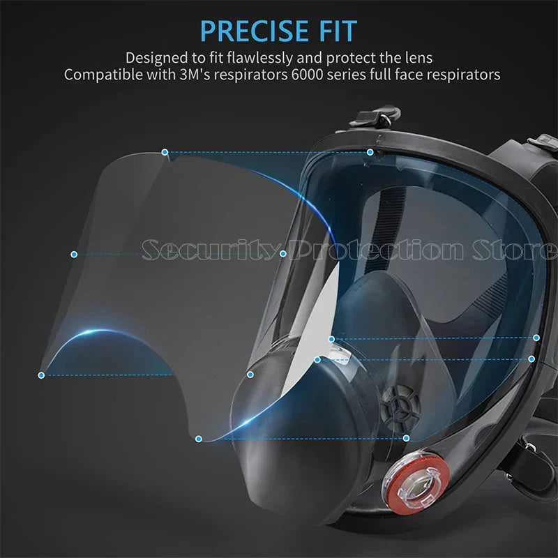 Peel-Off Lens Covers for 3M Respirator Masks – 5/10/20/30/50/100pcs Compatible with 6885, 6000, 6700, 6800 & 6900 Series