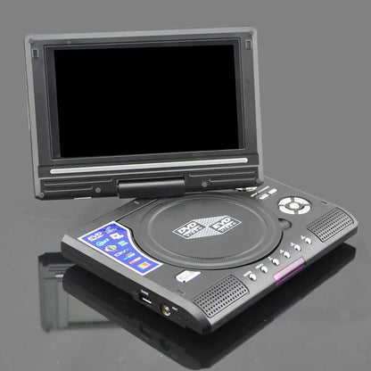 7.8-Inch DVD Player – Multimedia CD Player with 270° Rotation Screen, Remote Control, Travel Theatre (US/UK/AU/EU Plug)