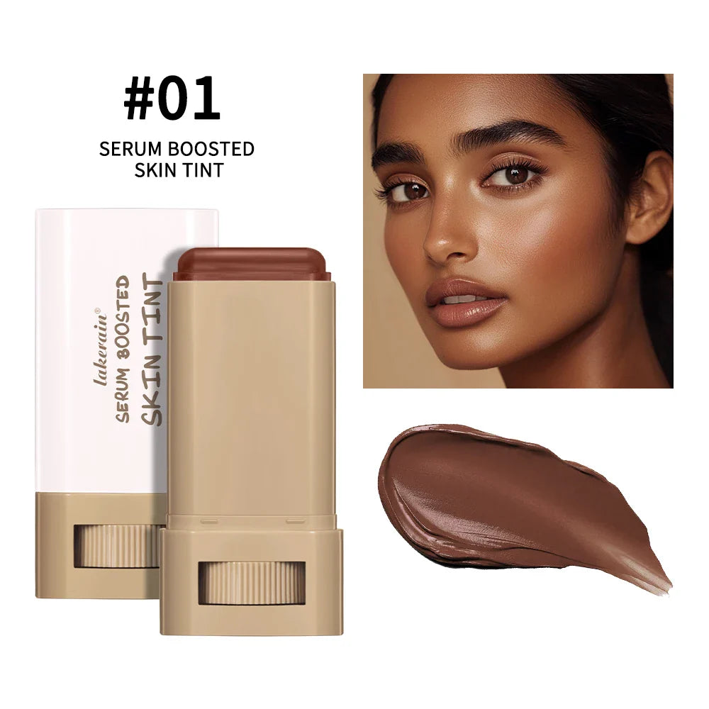 Waterproof Skin Tint Stick – Nourishing Tinted Foundation & Contour Balm for Face Makeup