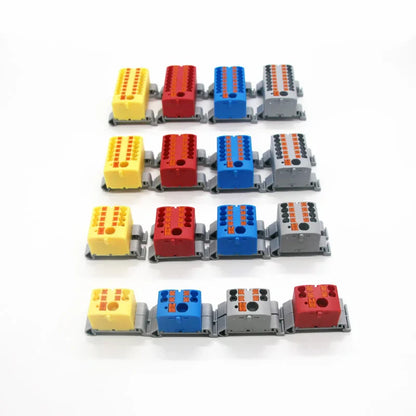 Compact Push-In Wire Connector Terminal Block – Fixed Modular Multi-Link Splicing 1-In Multiple-Out Lighting Connector 225 Series