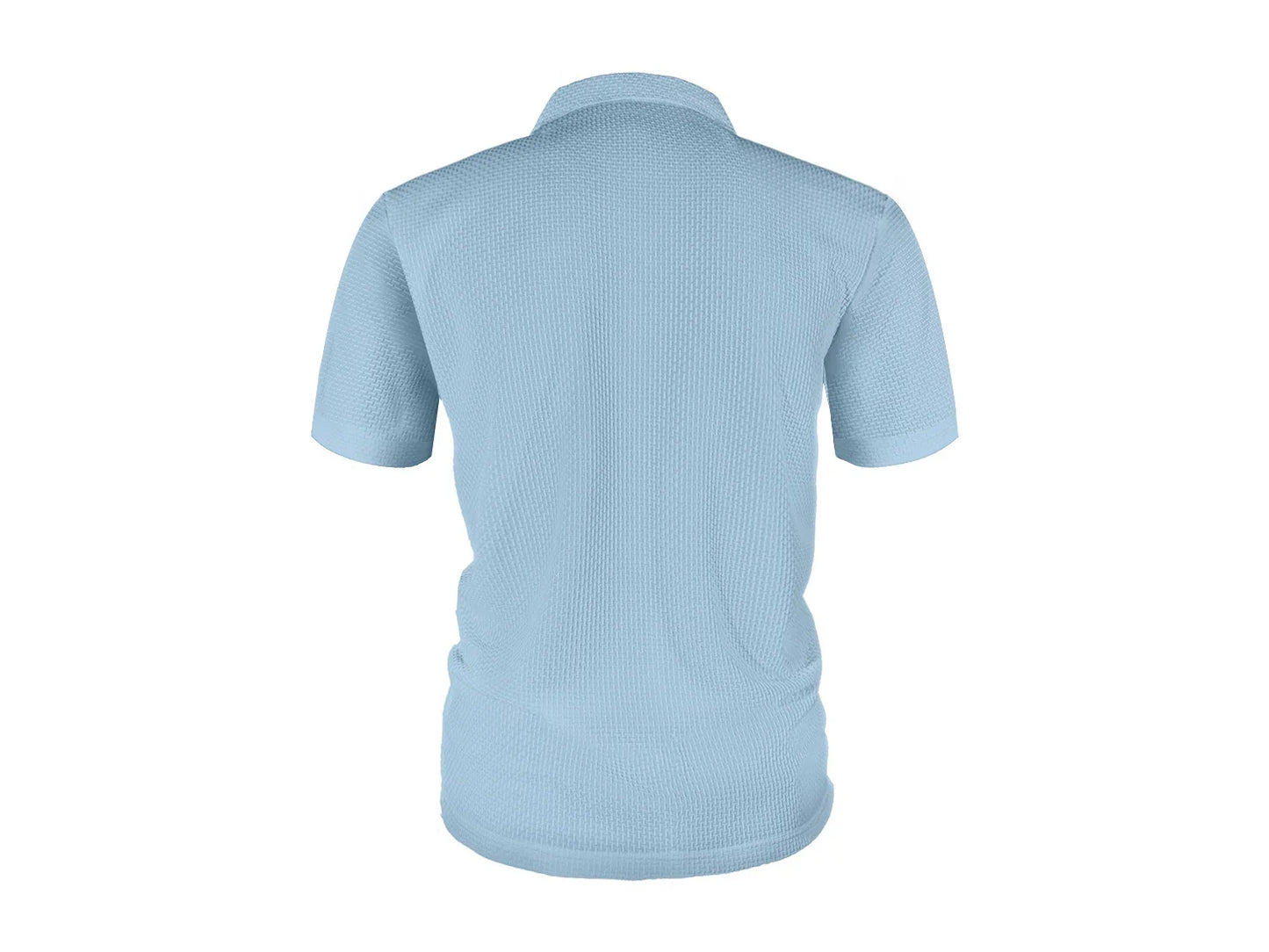 Men's Ice Silk Polo Shirt - Short Sleeve Summer Lapel Top with Pocket Design