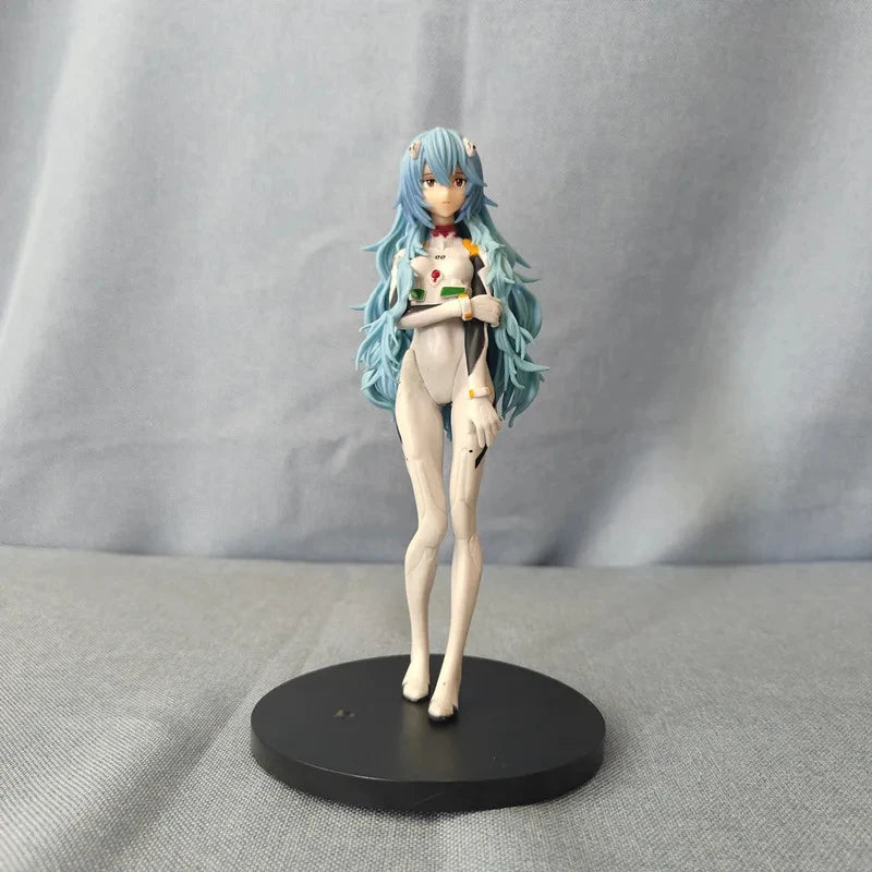18cm NEON GENESIS EVANGELION Ayanami Rei & Asuka Action Figures – PVC Anime Model Figurines for Collection