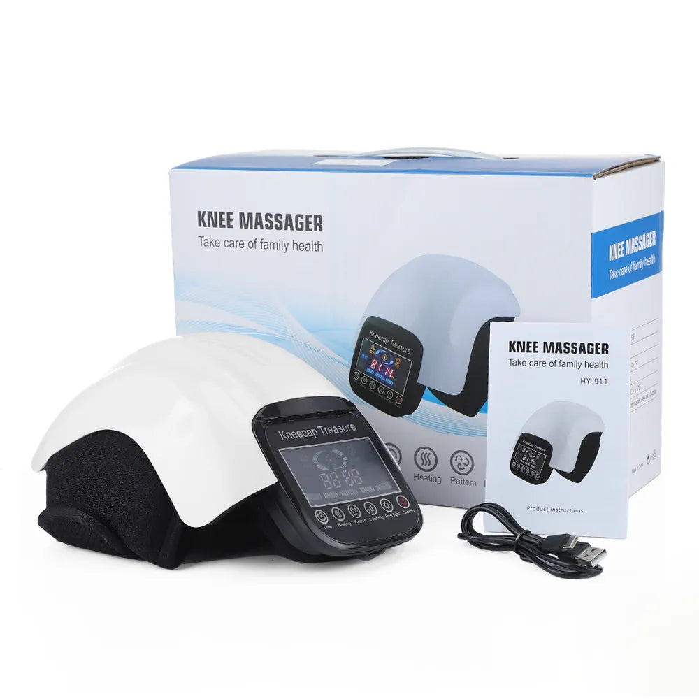 Electric Knee Protector Massager: Heating Compress Joint Physiotherapy Instrument for Arthritis Pain Relief