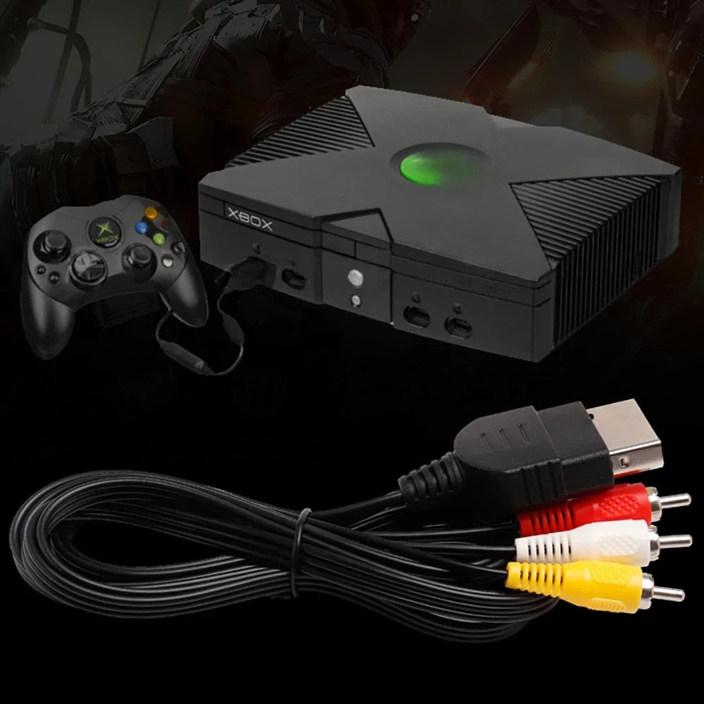 RCA Cable for Xbox Game Console - AV Audio Video Extension Cable for Xbox Controller, DVD, CD & Monitor