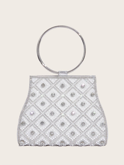 Women’s Rhinestone Diamond Evening Bag – Bridal Clutch Purse for Party, Wedding & Special Occasions