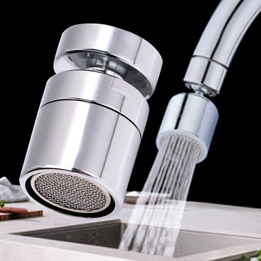 360° Swivel Faucet Aerator - Water Saving Splash Proof Tap Sprayer Nozzle for Kitchen Sink