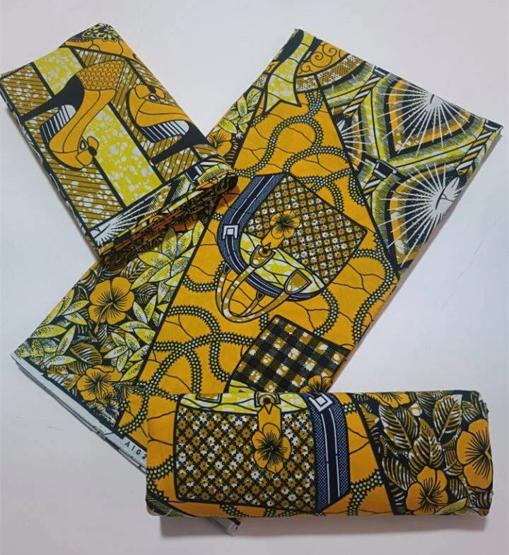 High Quality African Wax Print Fabric - 100% Cotton Soft Ankara Real Wax Fashion Material