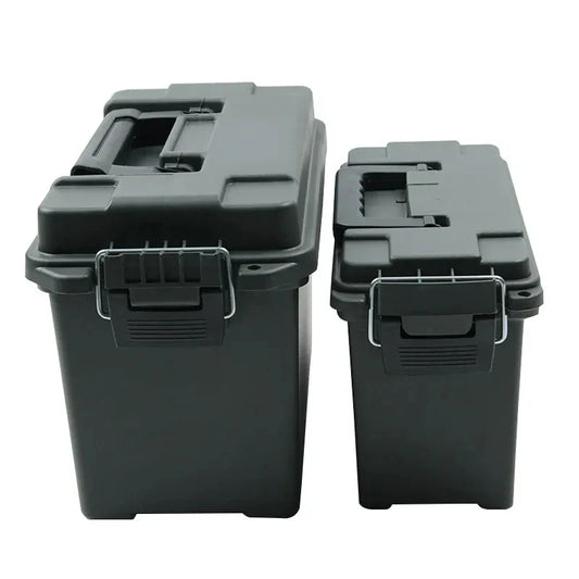 Plastic Ammo Box – Lightweight High-Strength Bullet Storage Case, Weapons Safe, Ammo Can Crate Accessory