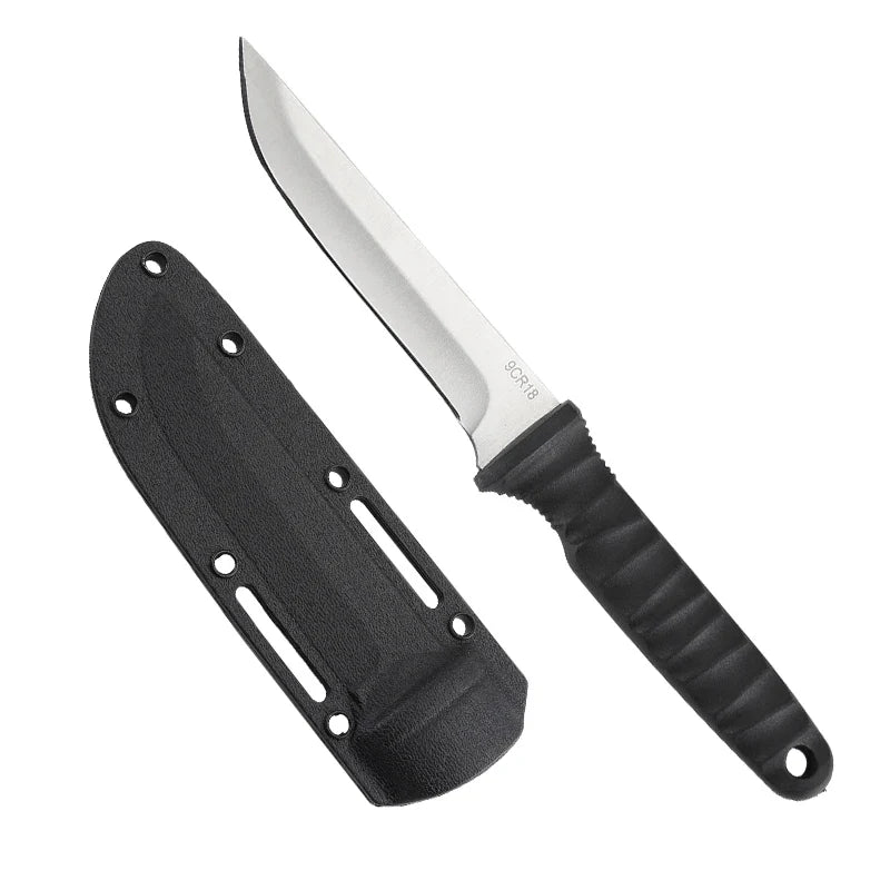 5Cr15Mov Stainless Steel Meat Cleaver & Boning Knife – Sharp Fishing Knife with Holster, Multifunctional Vegetable Peeler