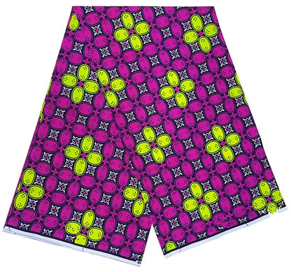 100% Cotton Ankara Wax Fabric - High Quality Soft Real Dutch Pagne Print for Dresses & Sewing