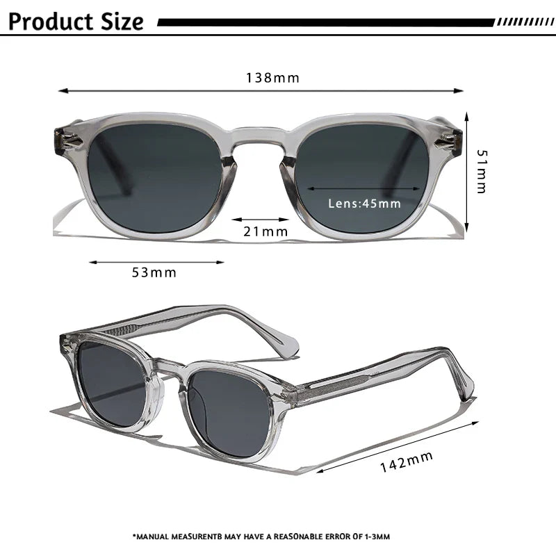 CATERSIDE Retro Round Sunglasses — Luxury Punk Pin Temple Shades for Men & Women, Sports, Leisure & Party UV400 Eyewear